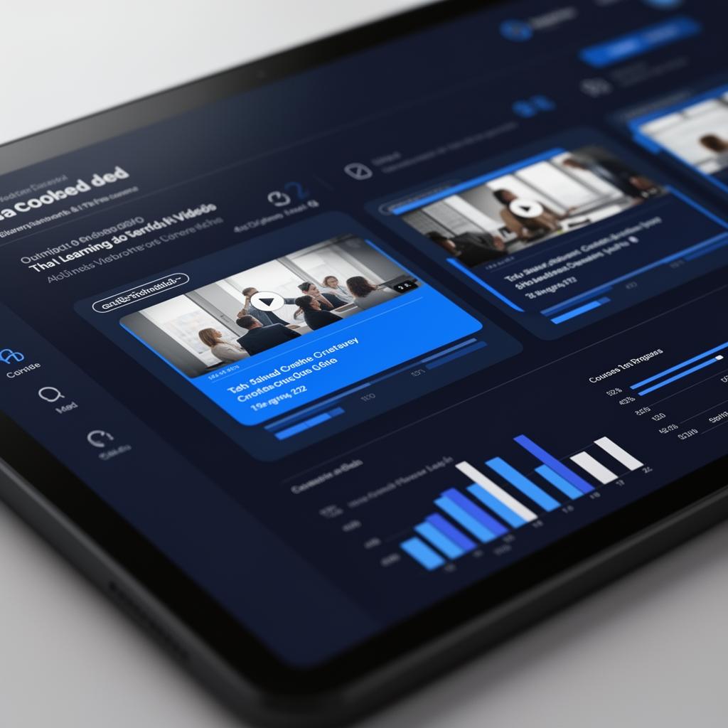 Nestiva education dashboard on tablet